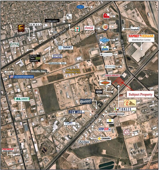 TBD Interstate 20 Frontage, Odessa, TX 79761 I20 Retail Land Near