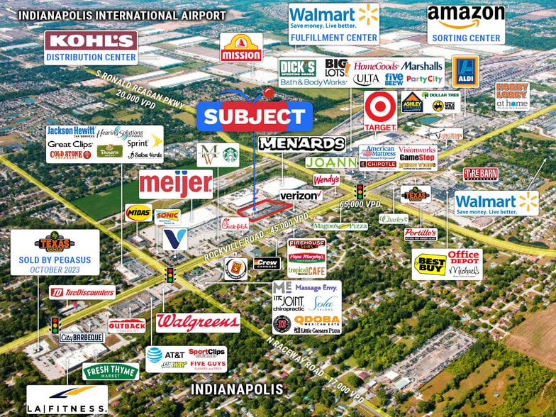 10695 E US Highway 36, Avon, IN for sale - Aerial - Image 3 of 7