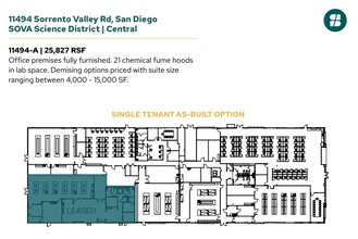 11555 Sorrento Valley Rd, San Diego, CA for lease Floor Plan- Image 1 of 3