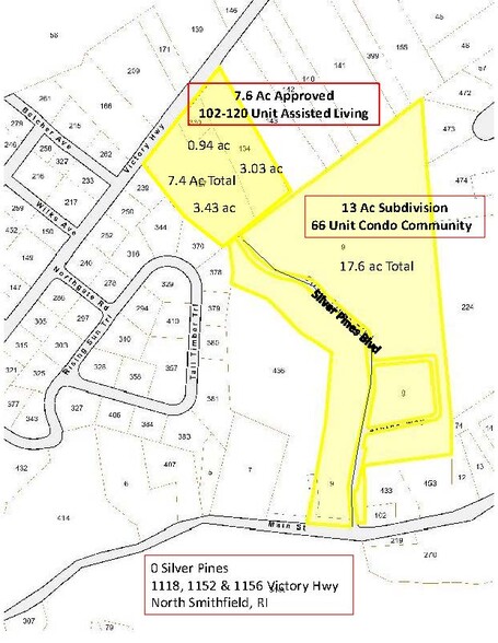 0 Silver Pines, North Smithfield, RI for sale - Plat Map - Image 3 of 6