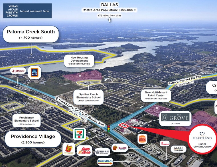 4822 FM 720, Aubrey, TX for sale - Aerial - Image 2 of 9