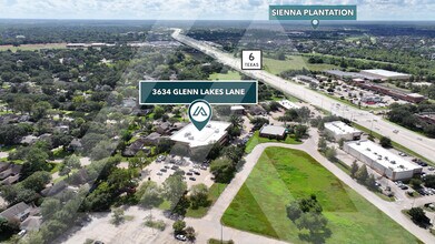 3634 Glenn Lakes Lane, Missouri City, TX - AERIAL map view