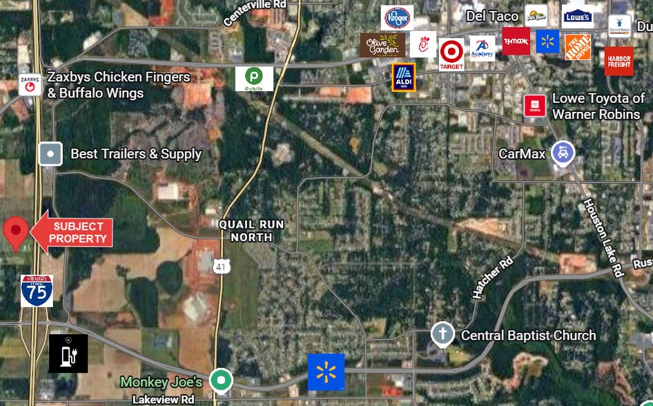 3288 Housers Mill Rd, Byron, GA for sale - Aerial - Image 3 of 4