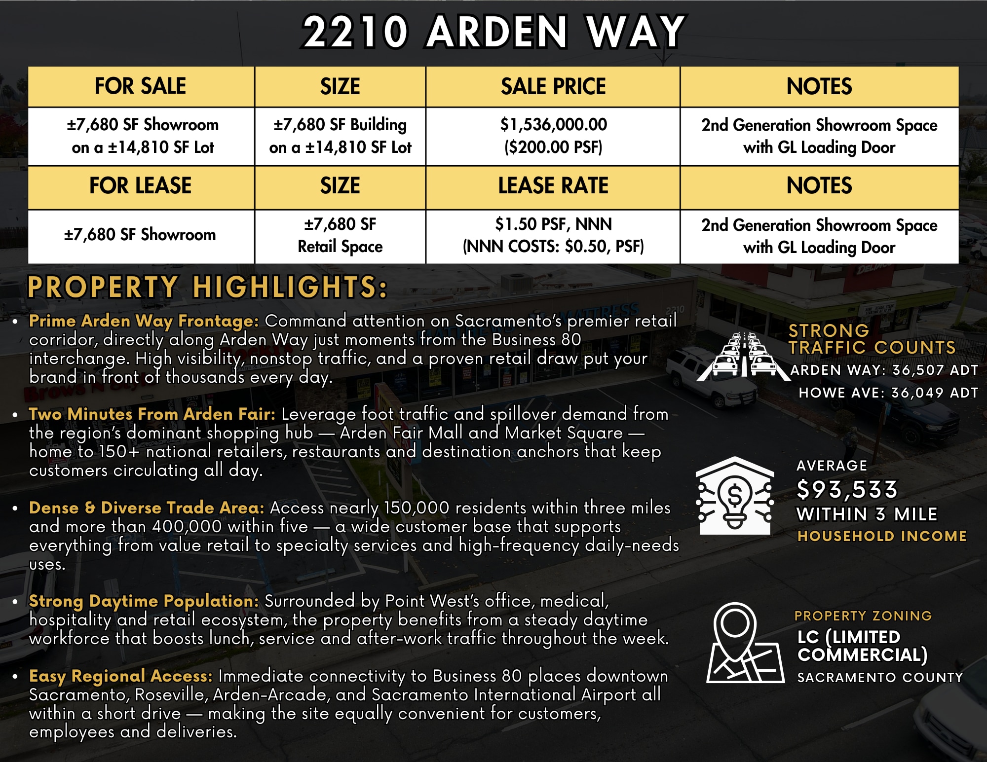 2210 Arden Way, Sacramento, CA for lease Interior Photo- Image 1 of 2