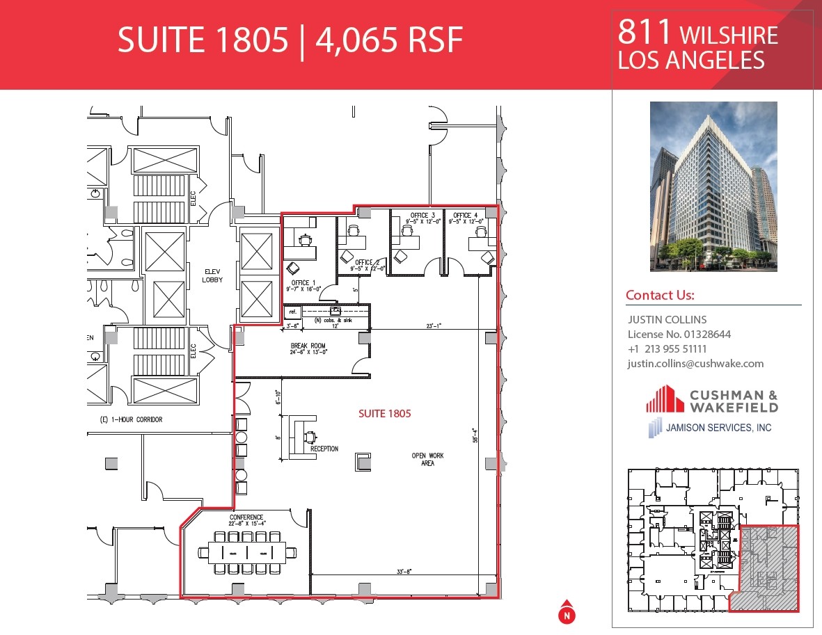 811 Wilshire Blvd, Los Angeles, CA for lease Floor Plan- Image 1 of 2