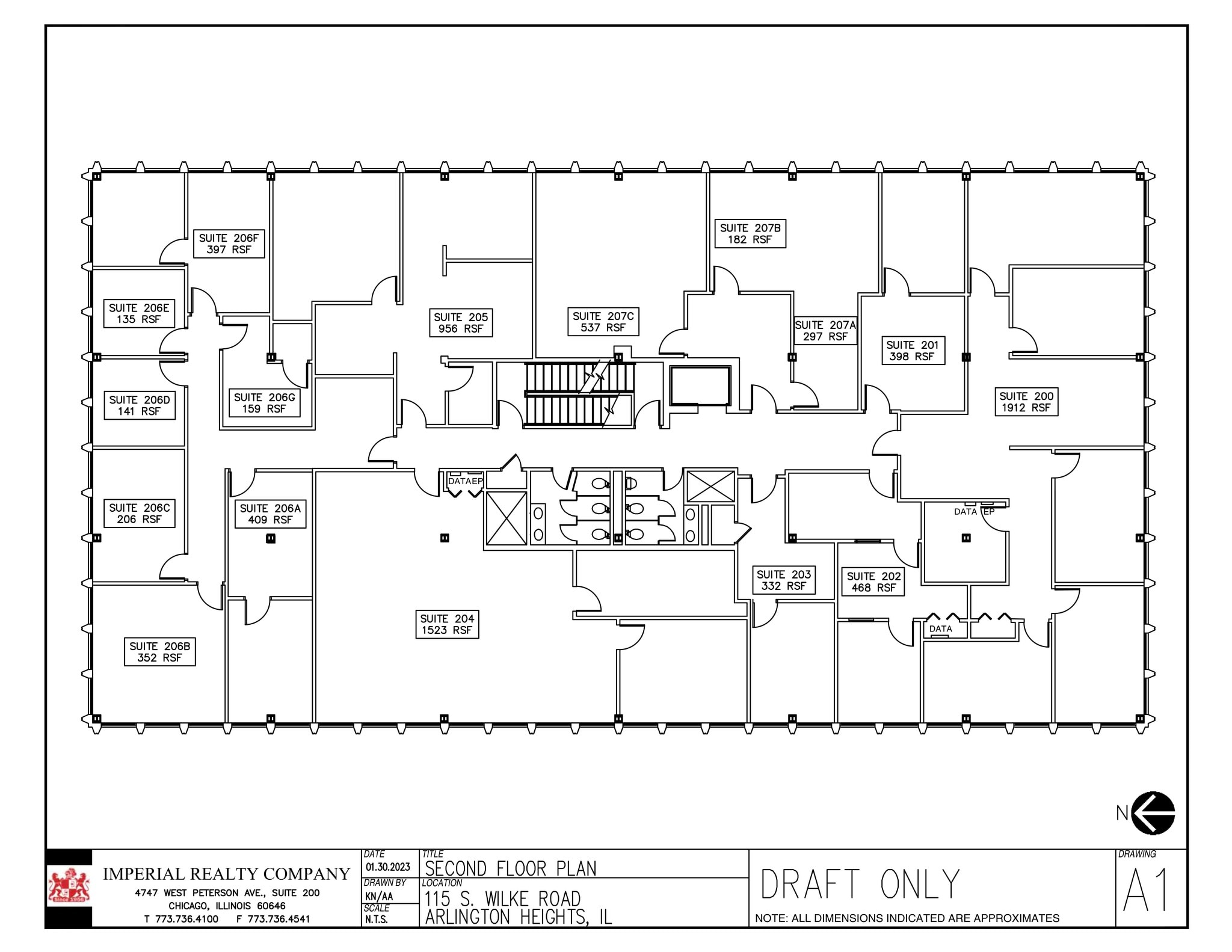 115 S Wilke Rd, Arlington Heights, IL for lease Site Plan- Image 1 of 1