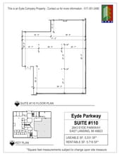 2843 Eyde Pky, East Lansing, MI for lease Floor Plan- Image 1 of 1