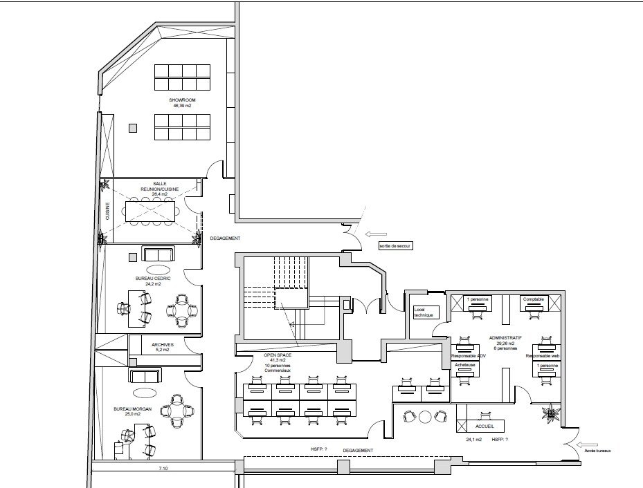 32 Rue De Paradis, Paris, PAR 75010 - Unit Lot 1 -  - Floor Plan - Image 1 of 7