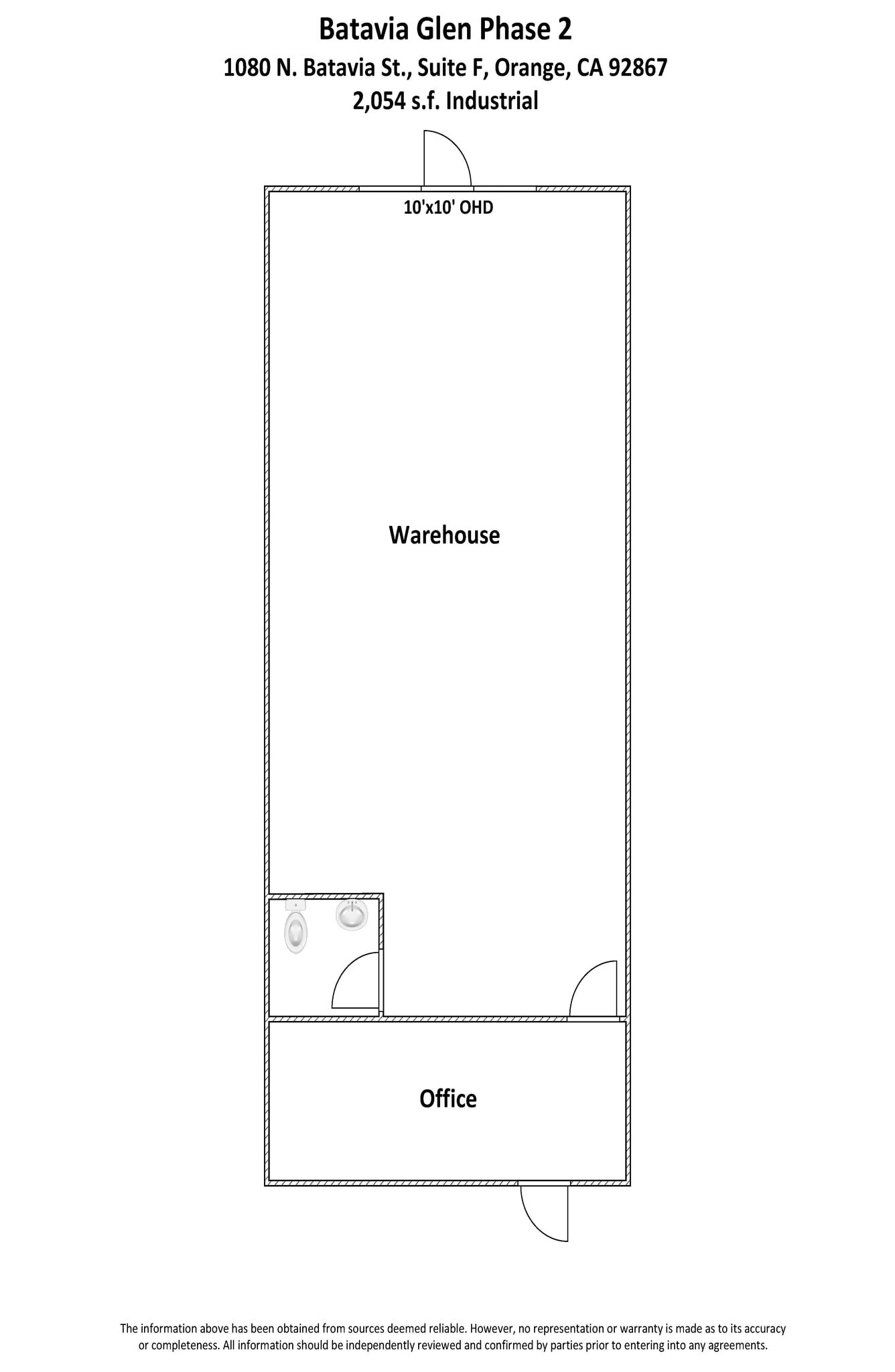 1080 N Batavia St, Orange, CA for lease Floor Plan- Image 1 of 4
