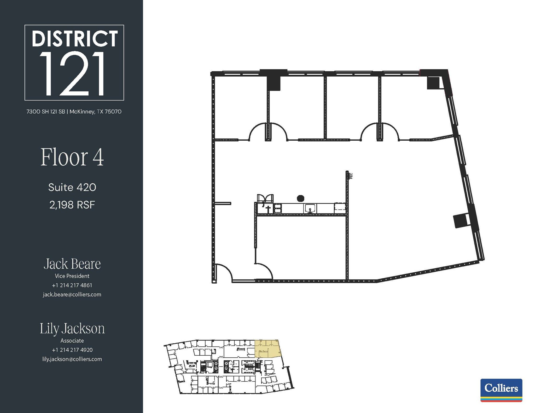7300 SH 121 SB, McKinney, TX for lease Floor Plan- Image 1 of 2