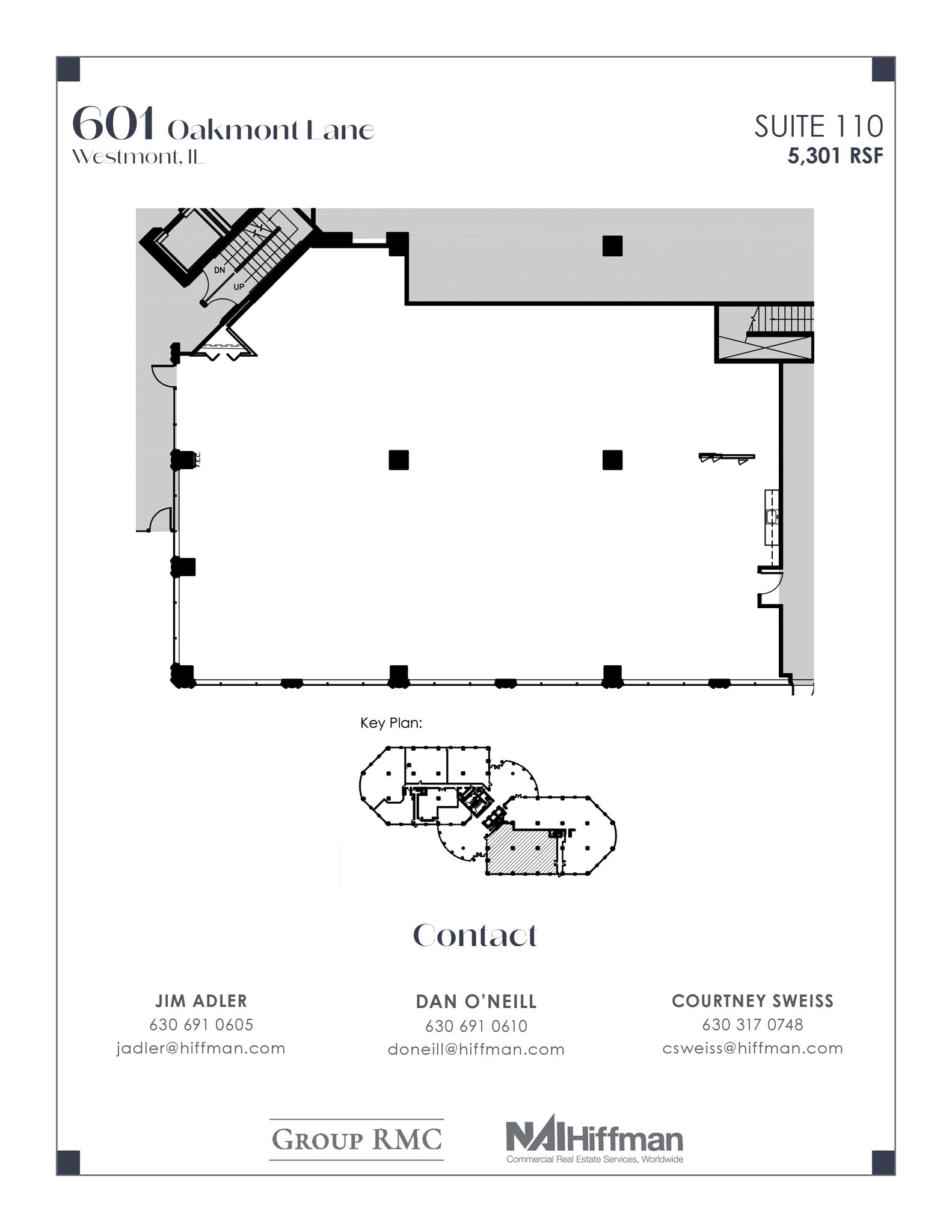 601 Oakmont Ln, Westmont, IL for lease Floor Plan- Image 1 of 2