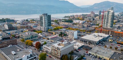 554 Leon Av, Kelowna, BC - aerial  map view