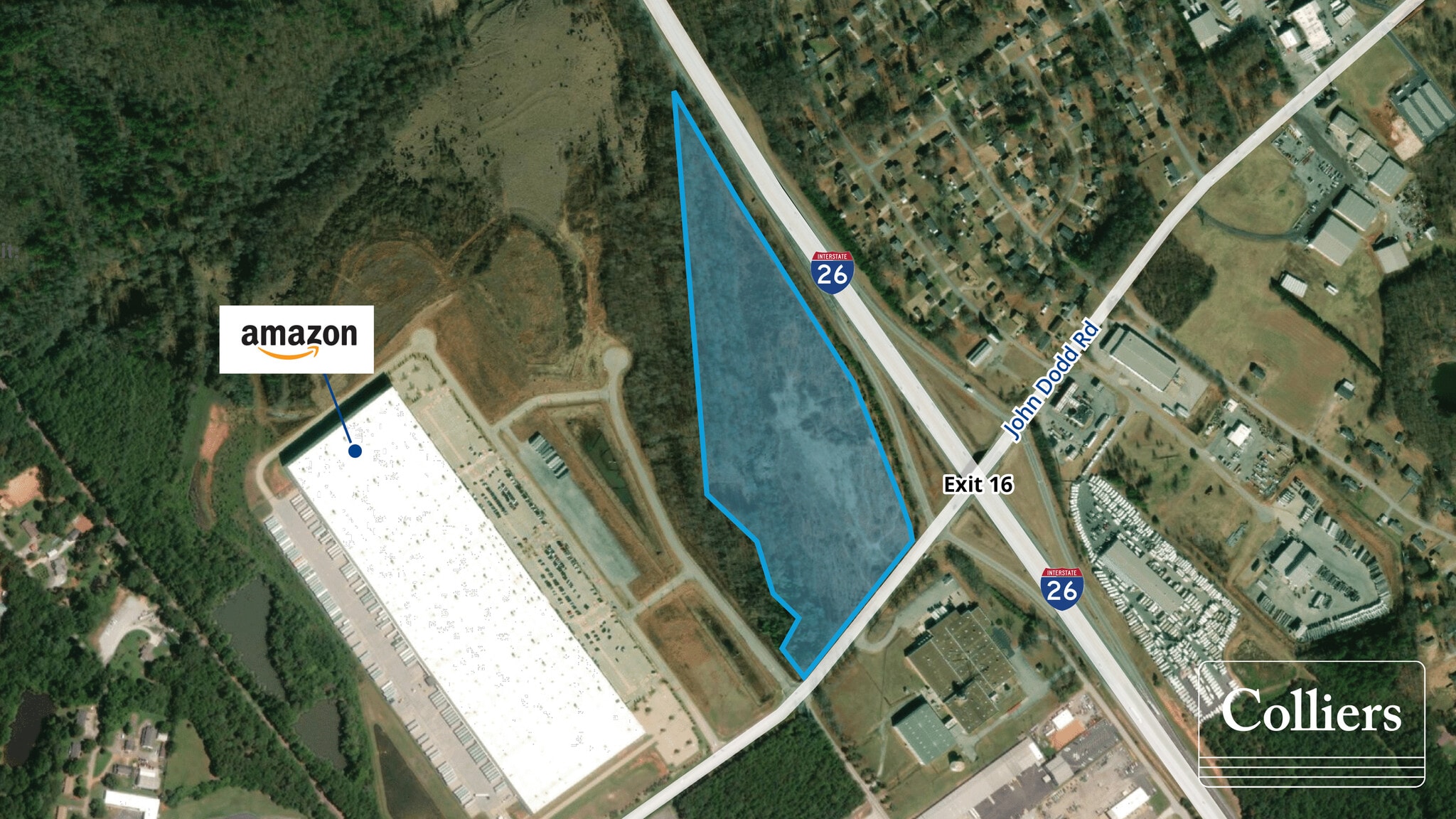John Dodd Rd & I-26, Spartanburg, SC for sale Aerial- Image 1 of 1