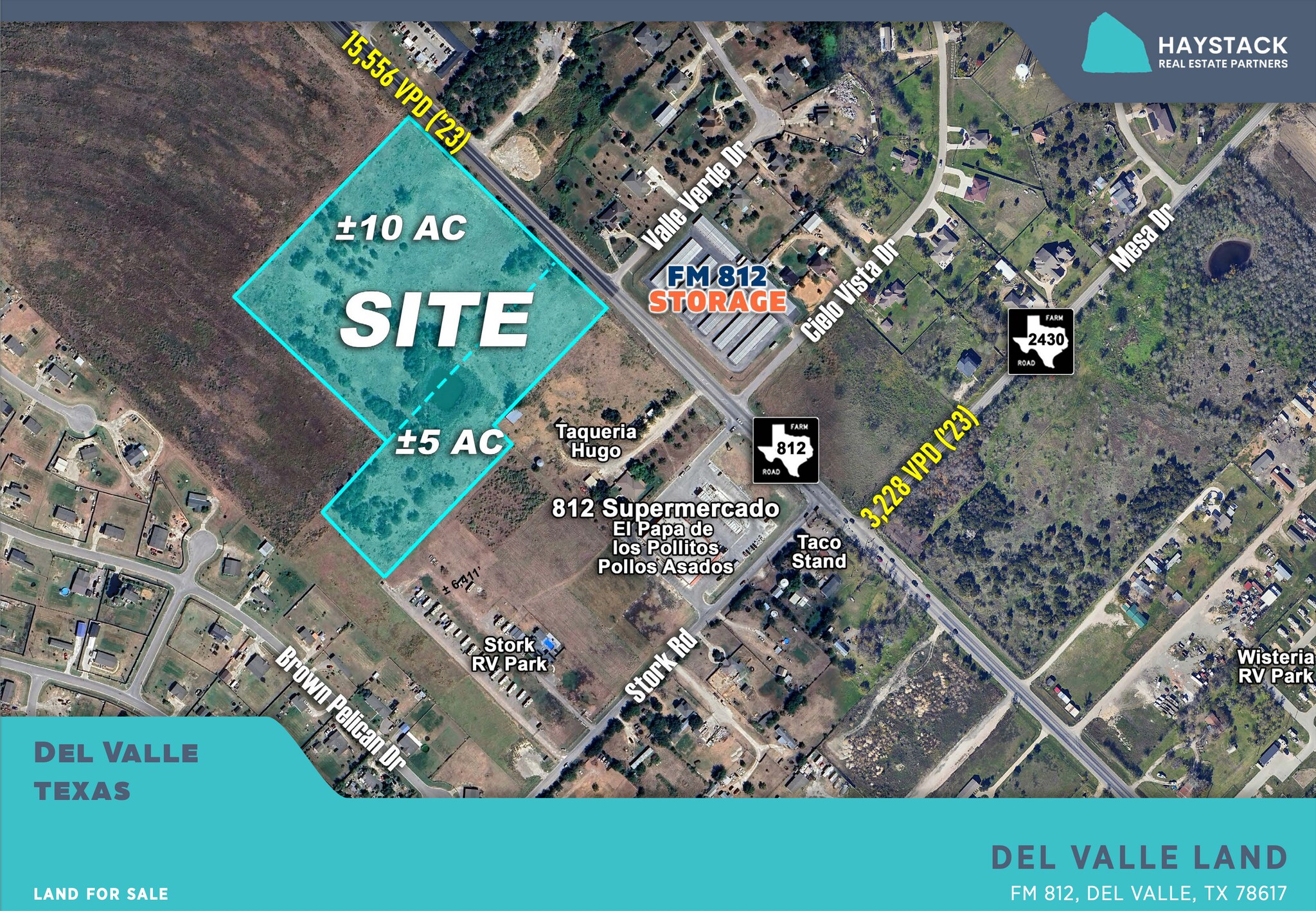 FM 812, Del Valle, TX for sale Aerial- Image 1 of 2