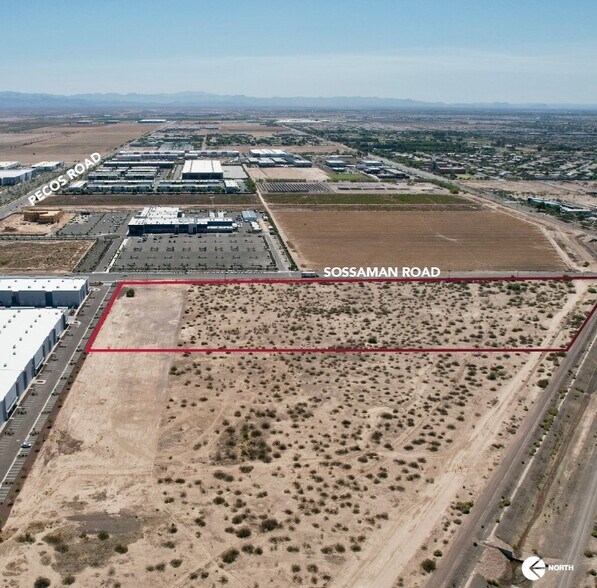 SWC Sossaman & Pecos Rd, Mesa, AZ for sale - Aerial - Image 2 of 5