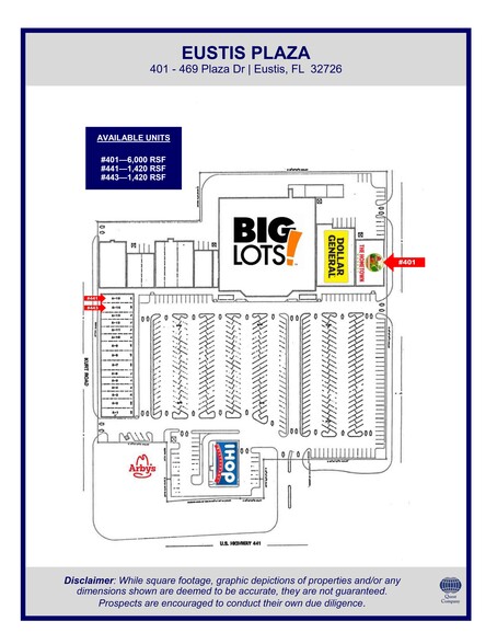 401-501 Plaza Dr, Eustis, FL for lease - Site Plan - Image 1 of 10