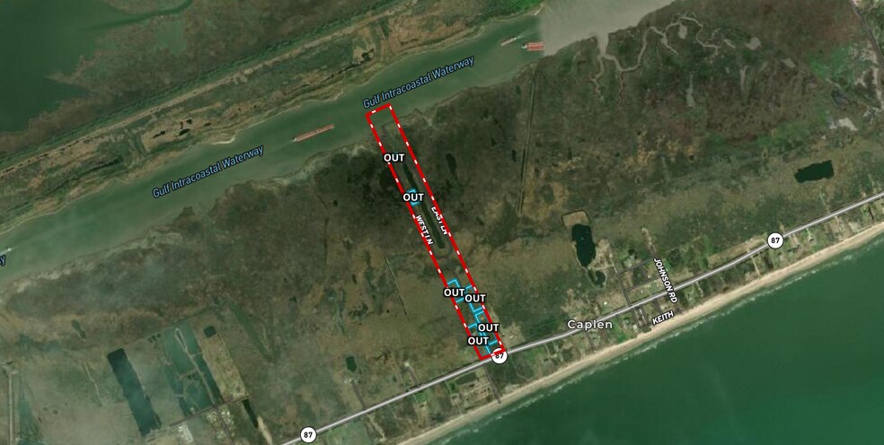 Highway 87, Port Bolivar, TX for sale - Aerial - Image 1 of 1