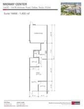 14430 Midway Rd, Farmers Branch, TX for lease Floor Plan- Image 2 of 2