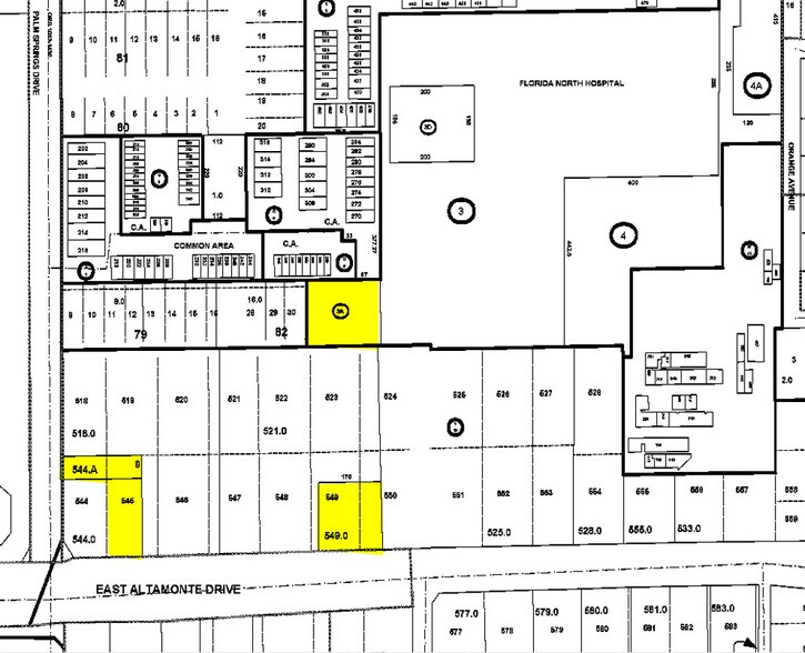 503-523 E Altamonte Dr, Altamonte Springs, FL for sale - Plat Map - Image 1 of 1