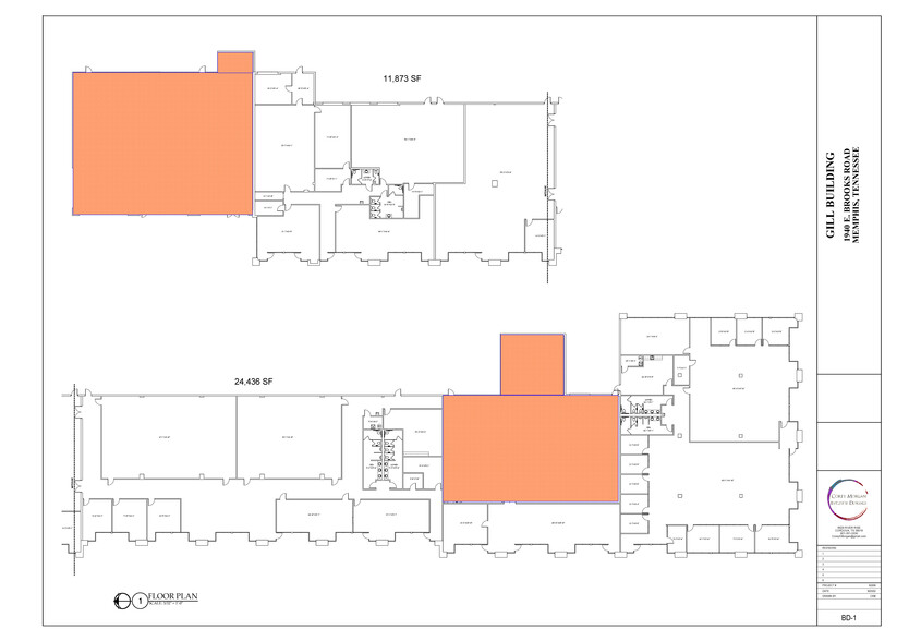 1940 Brooks E, Memphis, TN for lease - Floor Plan - Image 2 of 3