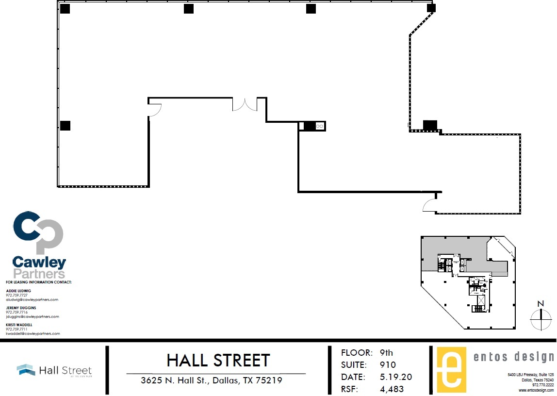 3625 N Hall St, Dallas, TX for lease Floor Plan- Image 1 of 3