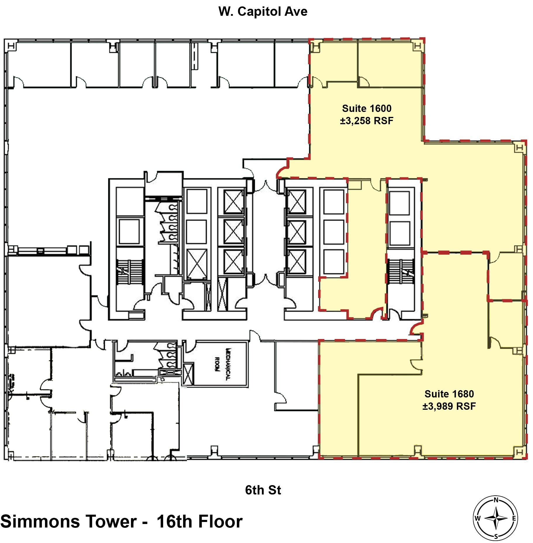 425 W Capitol Ave, Little Rock, AR for lease Floor Plan- Image 1 of 3