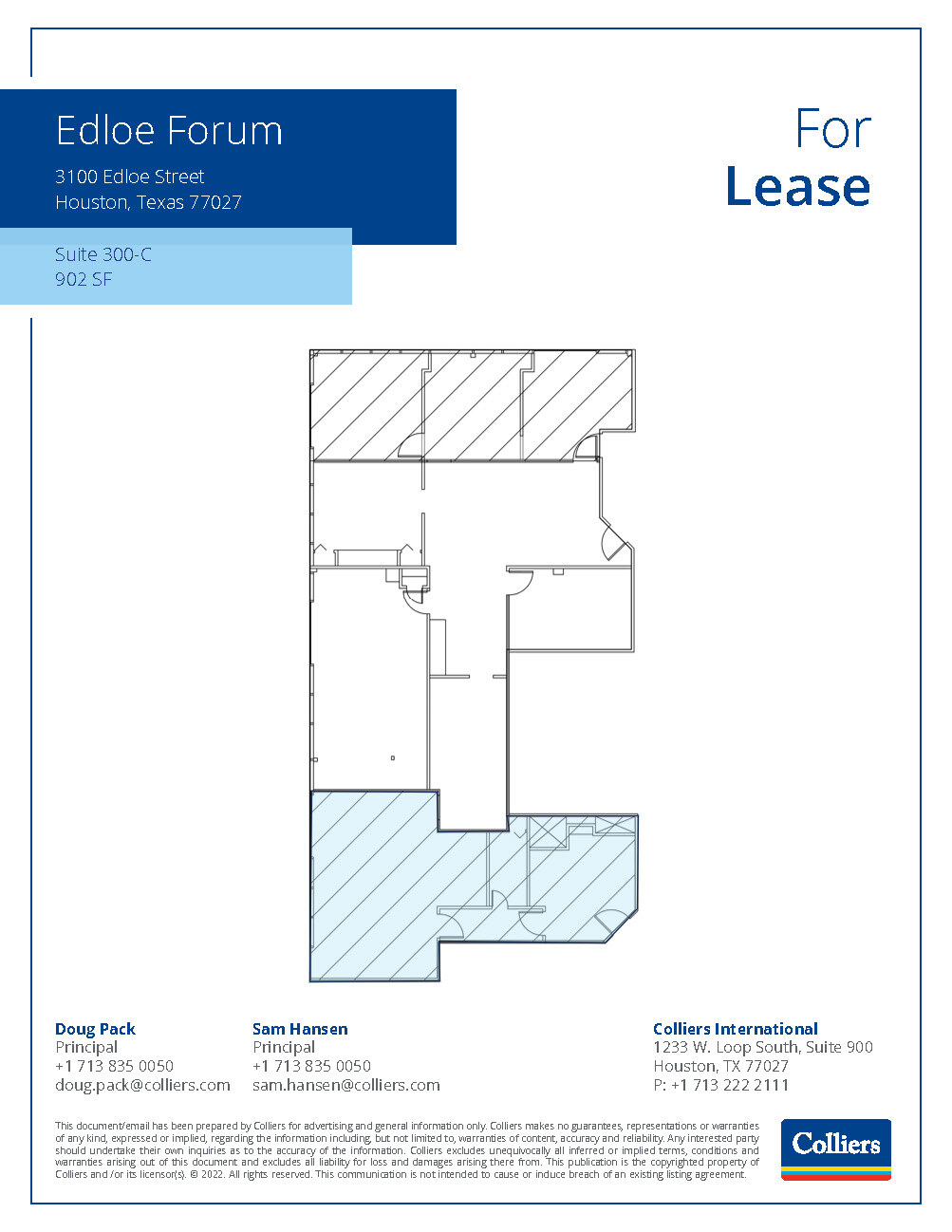 3100 Edloe St, Houston, TX for lease Floor Plan- Image 1 of 1