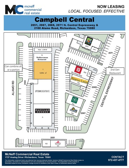 2015-2069 N Central Expy, Richardson, TX for lease - Site Plan - Image 3 of 3