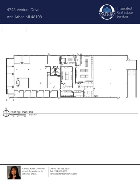 4743 Venture Dr, Ann Arbor, MI for lease - Floor Plan - Image 2 of 8