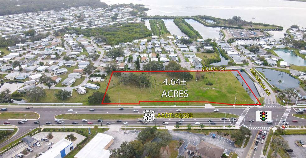 US 301 & Amsterdam, Ellenton, FL for lease - Aerial - Image 3 of 3