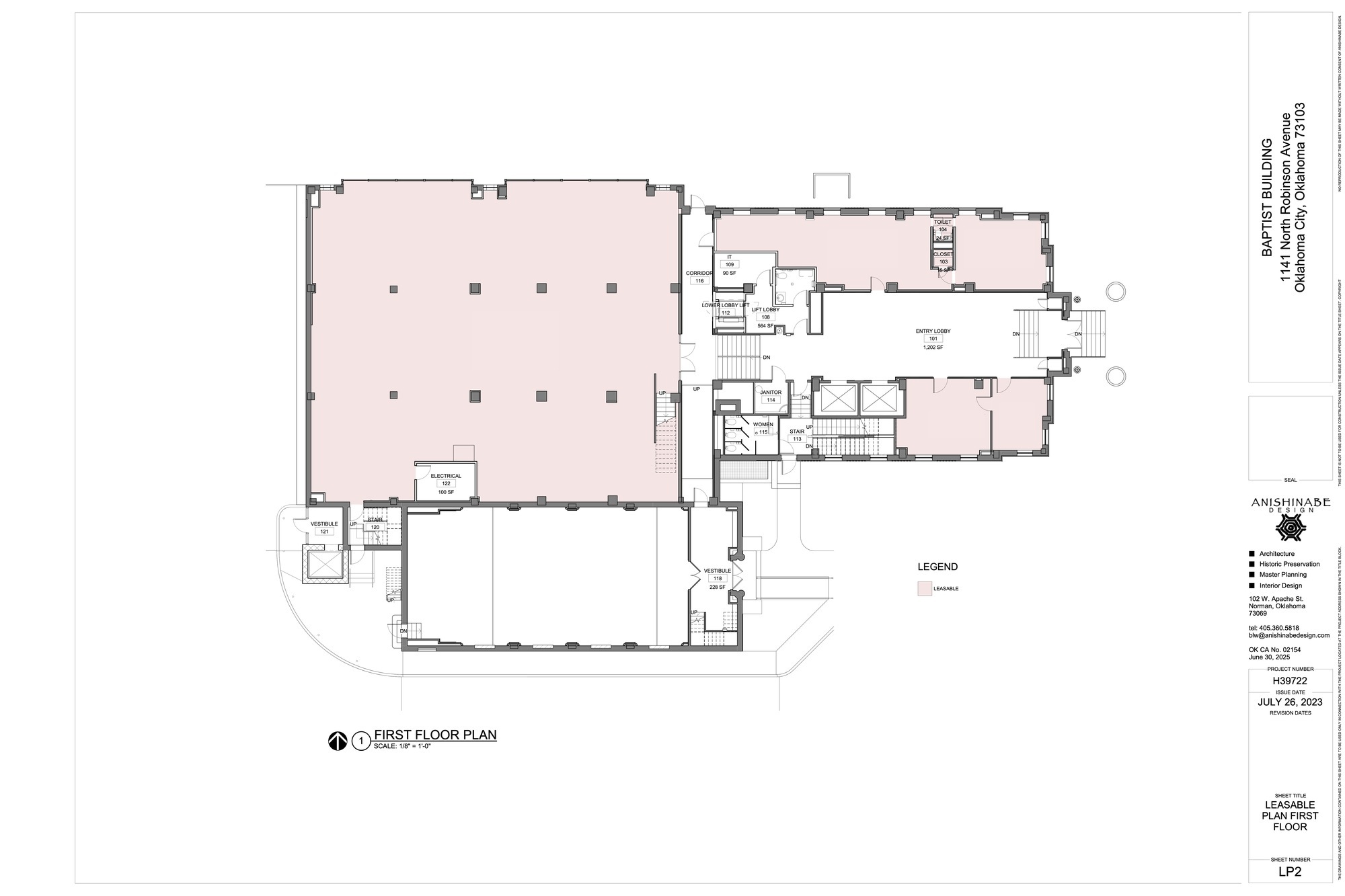 1141 N Robinson Ave, Oklahoma City, OK for lease Floor Plan- Image 1 of 3