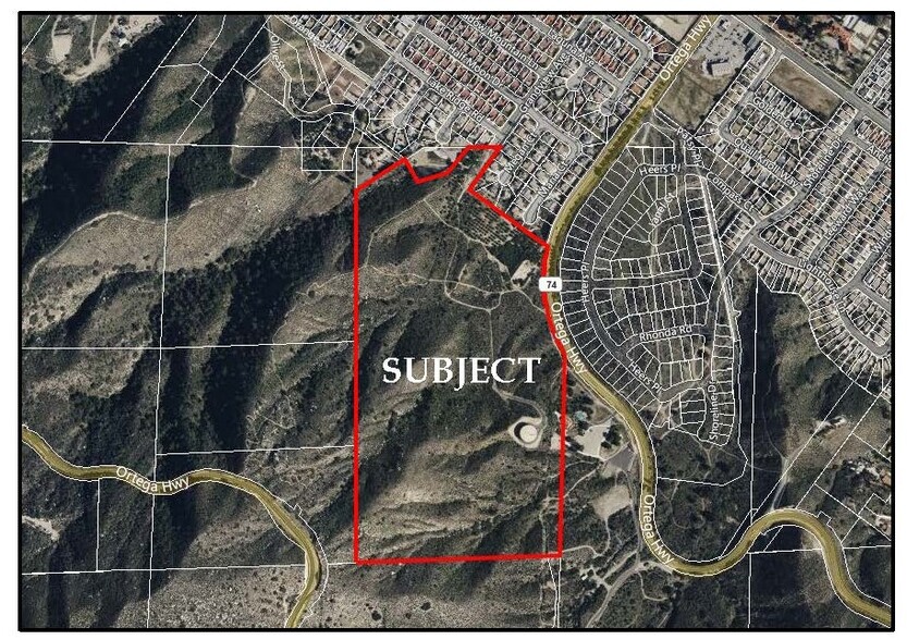 Ortega (SR 74) Hwy, Lake Elsinore, CA for sale - Aerial - Image 1 of 3