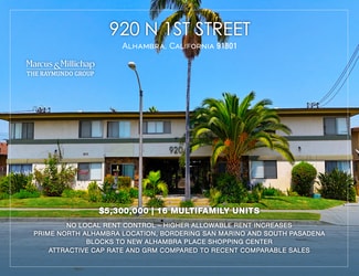 More details for 920 N 1st, Alhambra, CA - Multifamily for Sale