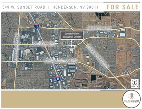 549 W Sunset Rd, Henderson, NV - AERIAL  map view