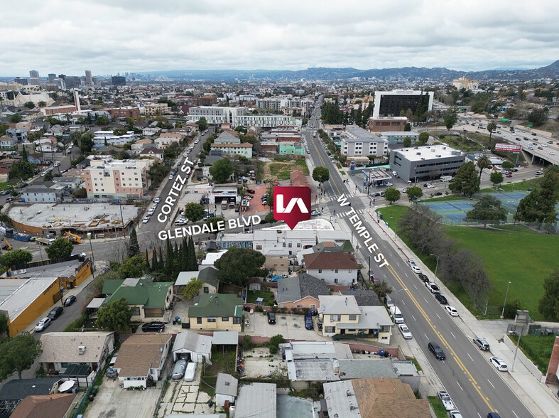 410 Glendale Blvd & 1529 Cortez St portfolio of 2 properties for sale on LoopNet.com - Aerial - Image 3 of 5