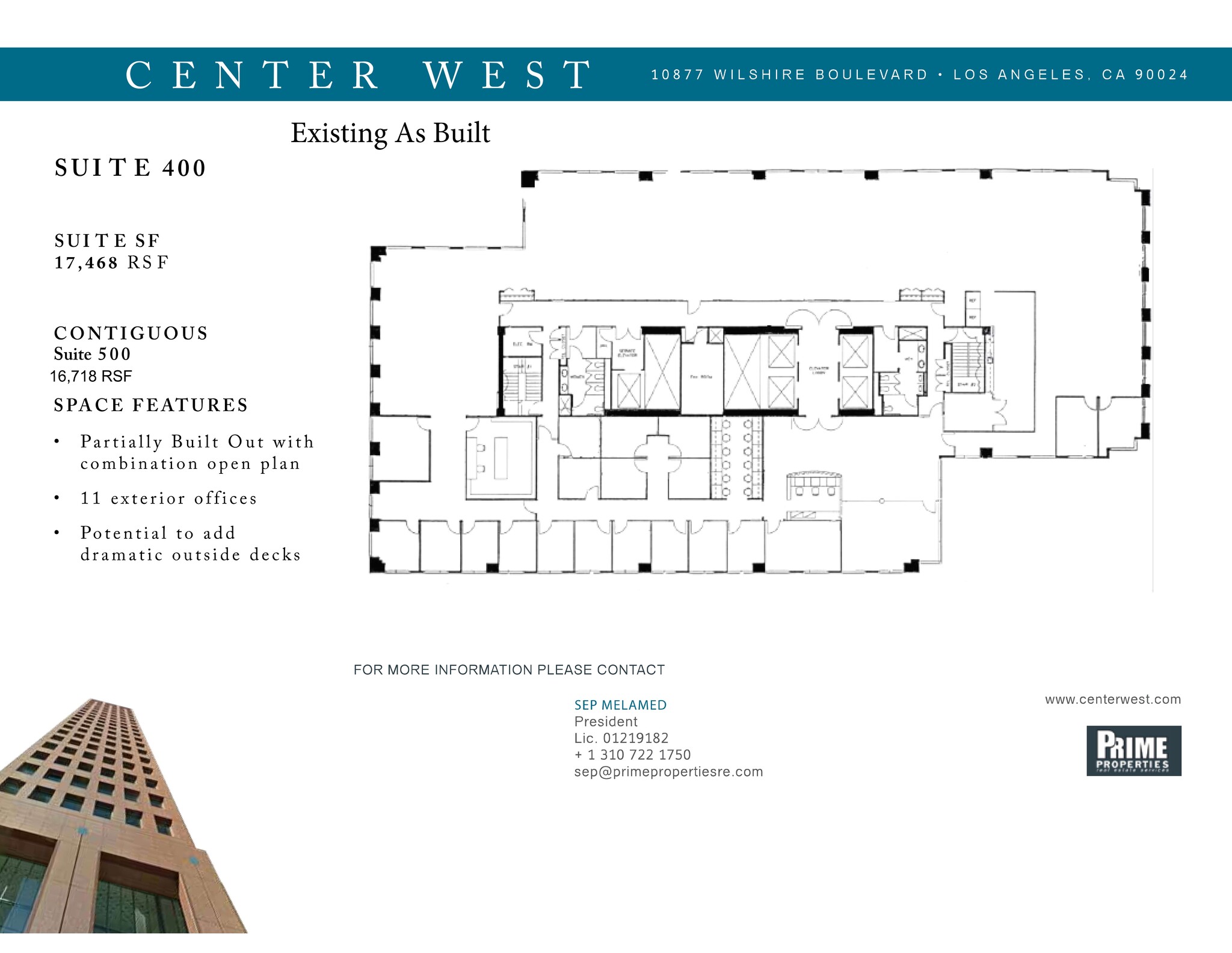 10877 Wilshire Blvd, Los Angeles, CA for lease Site Plan- Image 1 of 1