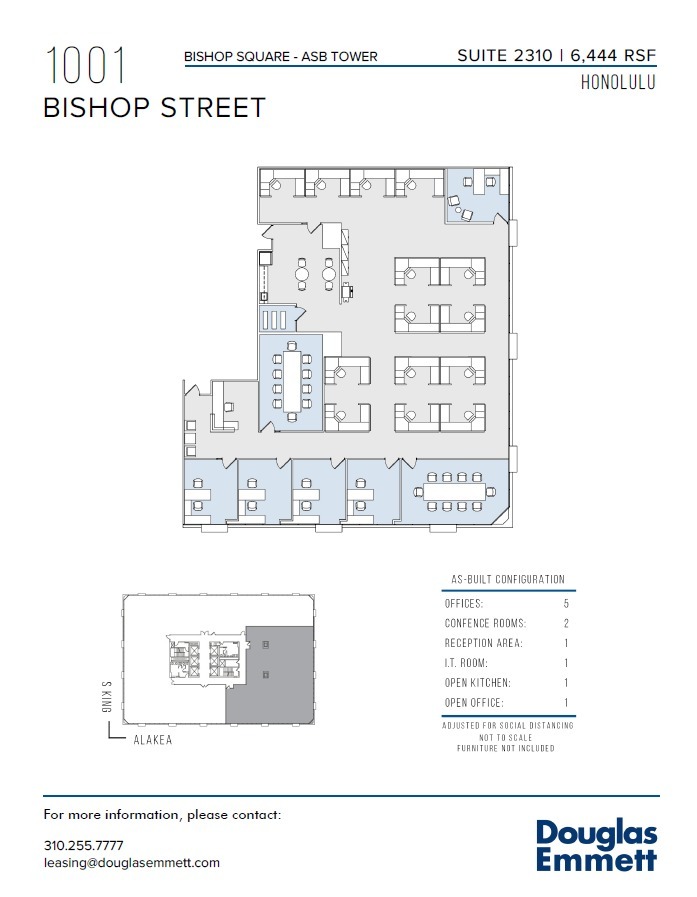 1001 Bishop St, Honolulu, HI for lease Floor Plan- Image 1 of 1