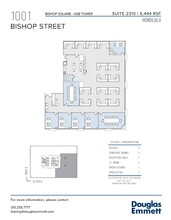 1001 Bishop St, Honolulu, HI for lease Floor Plan- Image 1 of 1