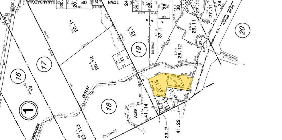 4420 Route 5 & 20, Canandaigua, NY for sale - Plat Map - Image 1 of 1