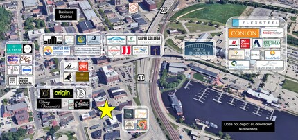 101-123 Main St, Dubuque, IA - Aerial  map view