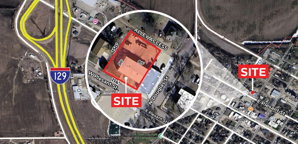 105 W Pleasant St, Elk Point, SD for lease - Building Photo - Image 2 of 4