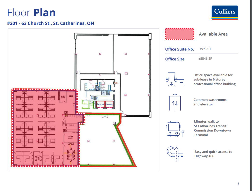 63 Church St, St Catharines, ON for lease Floor Plan- Image 1 of 1