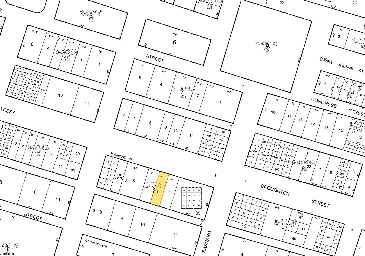 215 W Broughton St, Savannah, GA for sale Plat Map- Image 1 of 1