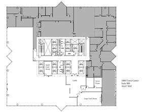 1000-4000 Town Center, Southfield, MI for lease Floor Plan- Image 2 of 2