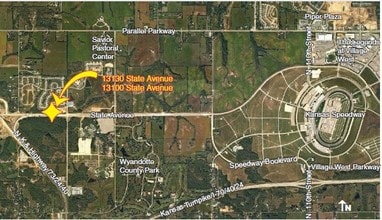 13130 State Ave., Kansas City, KS - Aerial  map view