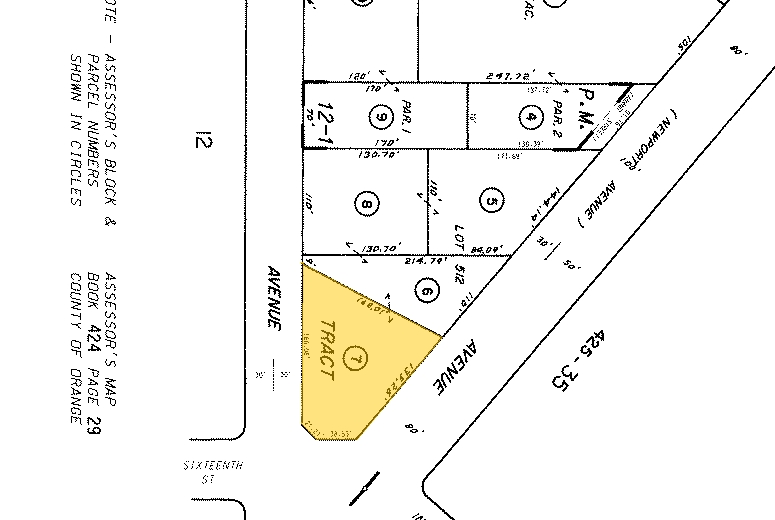 1603 Superior Ave, Costa Mesa, CA for sale - Plat Map - Image 2 of 2