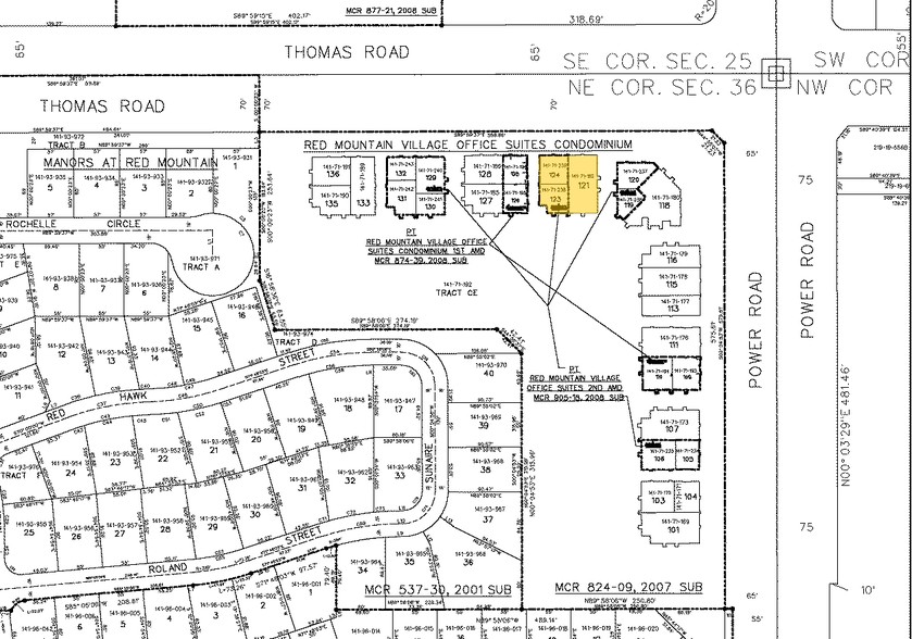 3514 N Power Rd, Mesa, AZ for lease - Plat Map - Image 2 of 20