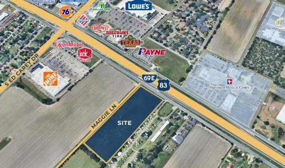 4714 S Expressway 83, Harlingen, TX for lease - Aerial - Image 3 of 3