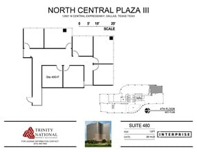 12801 N Central Expy, Dallas, TX for lease Floor Plan- Image 1 of 2