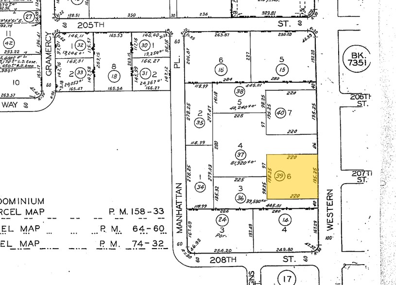 20725 S Western Ave, Torrance, CA for lease - Plat Map - Image 2 of 3